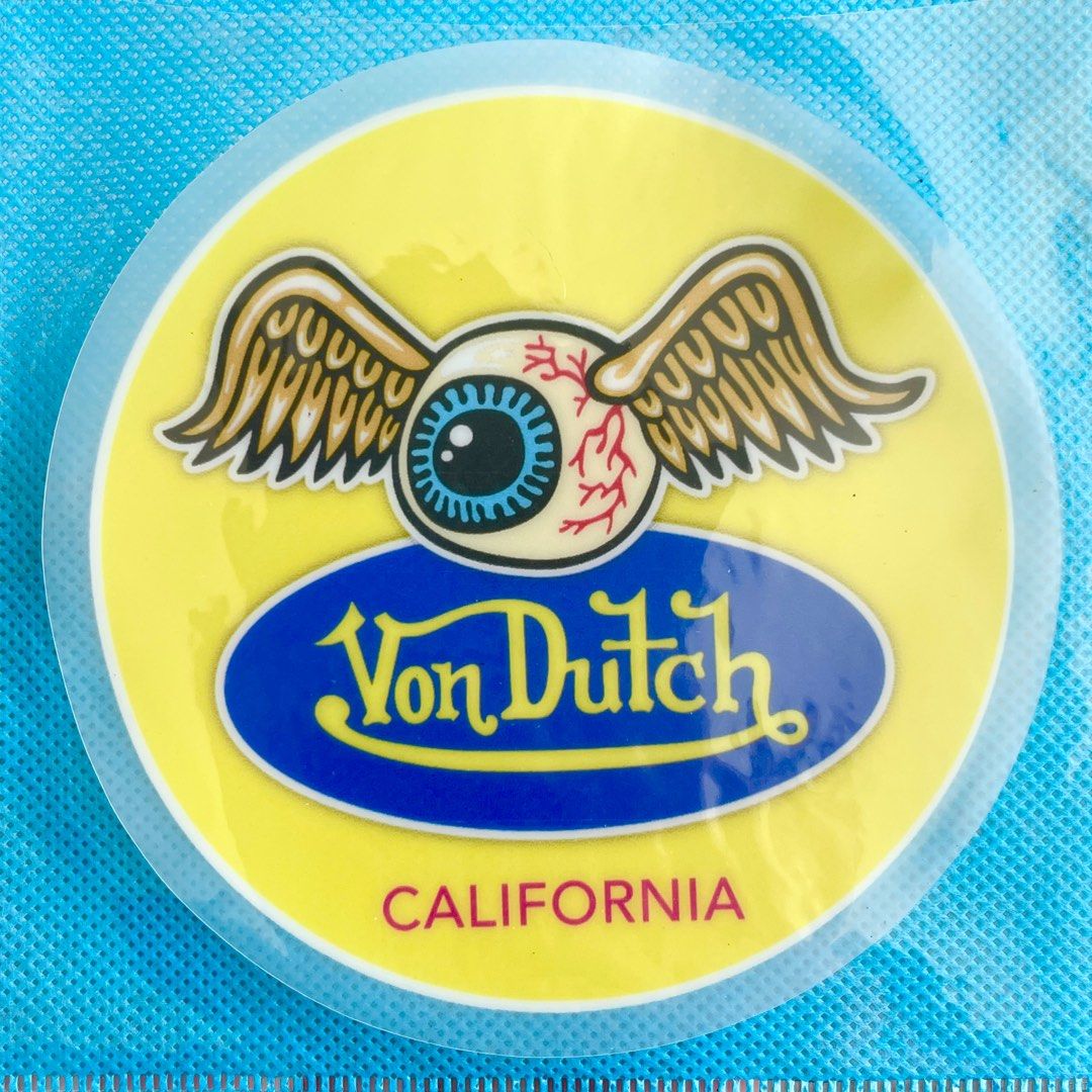 Von Dutch California. Static Cling Decals. 11cm diameter, Hobbies ...