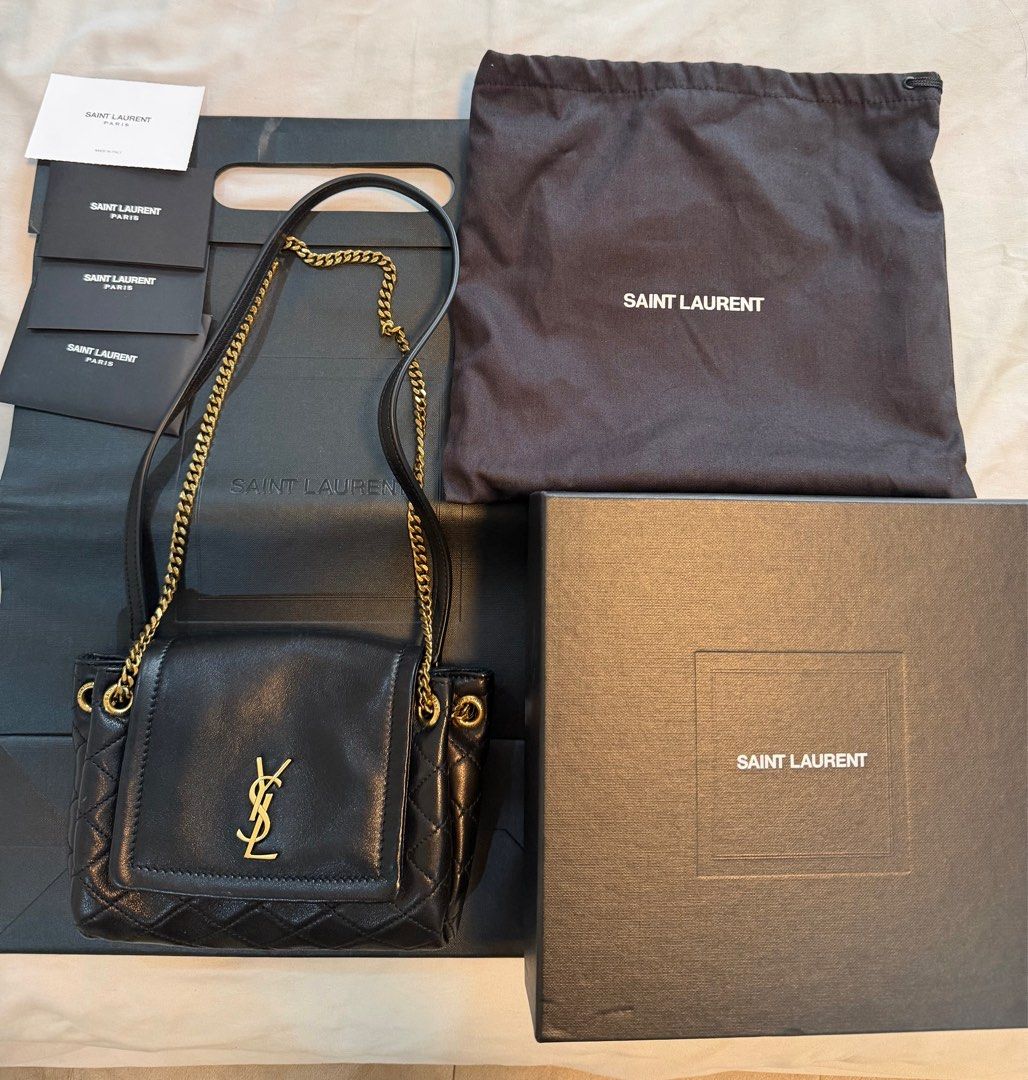 YSL mini Nolita bag (Category: Luxury Bags & Wallets) located in Paranaque City. Submitted by krishamel (Listing ID 1402857866, Image 2). Description: Used a few times only Price is nego No lowball offers please.