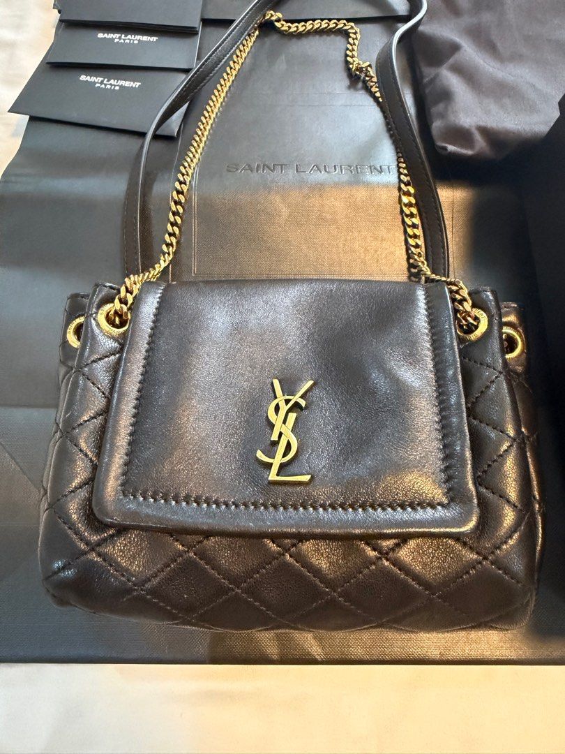 YSL mini Nolita bag (Category: Luxury Bags & Wallets) located in Paranaque City. Submitted by krishamel (Listing ID 1402857866, Image 3). Description: Used a few times only Price is nego No lowball offers please.