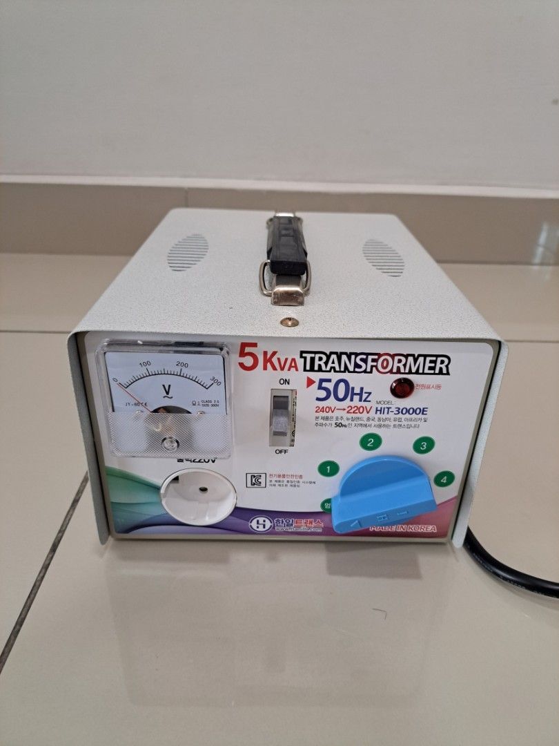 [MOVING SALE] Made in Korea 5kVA Transformer 240V, TV & Home Appliances ...