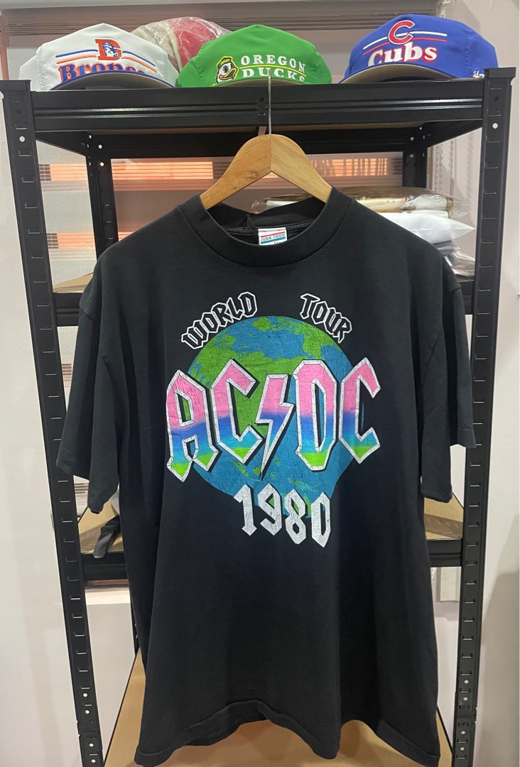 AC DC World Tour Modern Thai Bootleg, Men's Fashion, Tops & Sets ...