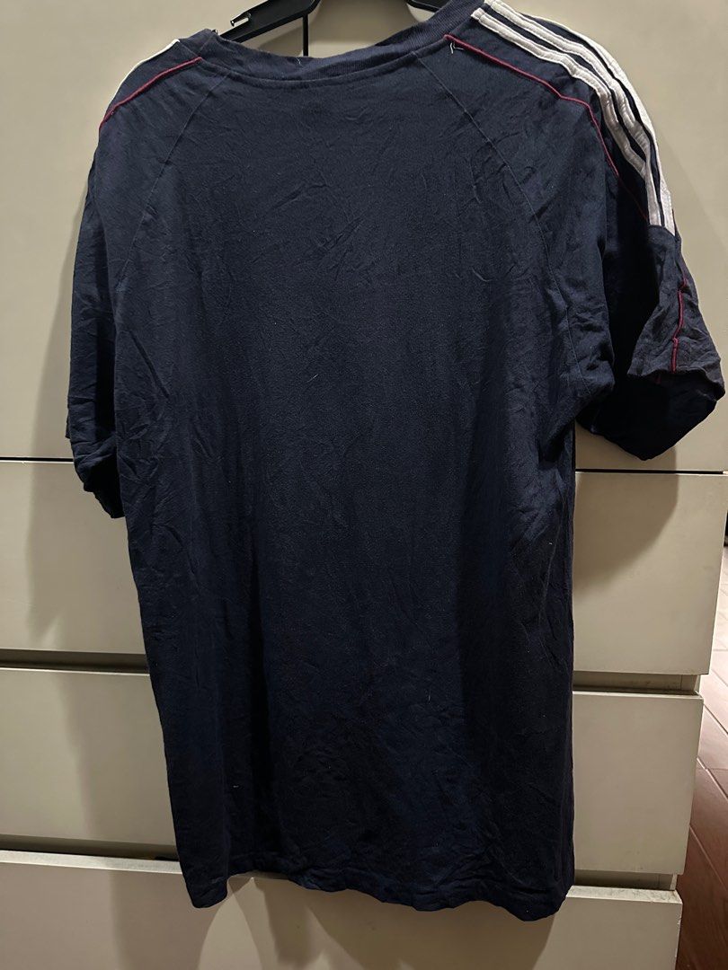 Adidas T-shirt with Stripes (Category: Tshirts & Polo Shirts ) located in Quezon City. Submitted by jannaht (Listing ID 1403061095, Image 2). Description: PM if interested especially if there are other angles you want me to take a picture of .