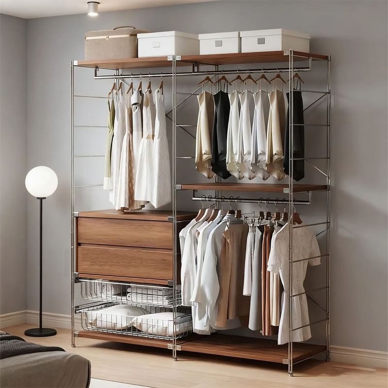 Clothes Coat rack Type:YMJ03 Solid all-steel column Adjustable Shelves ...