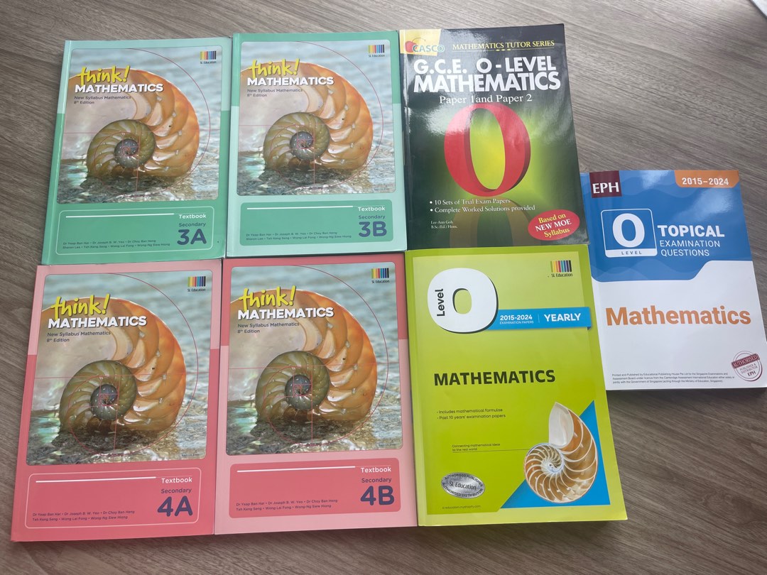 E-Mathematics Sec 3 & 4 - textbooks & Ten Years Series (bundle sale ...