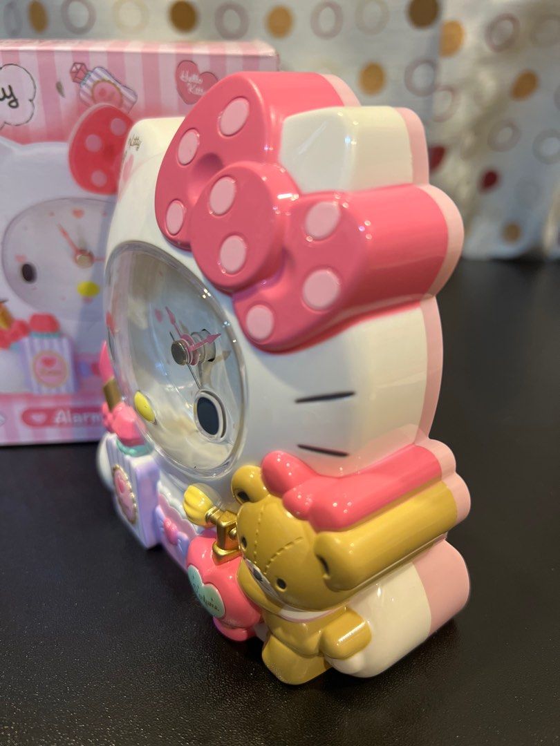Hello Kitty Desk Alarm Clock (Category: Clocks) located in Quezon City. Submitted by eolshop (Listing ID 1403206450, Image 3). Description: Hello Kitty Desk Alarm Clock Brand New Sanrio Japan.