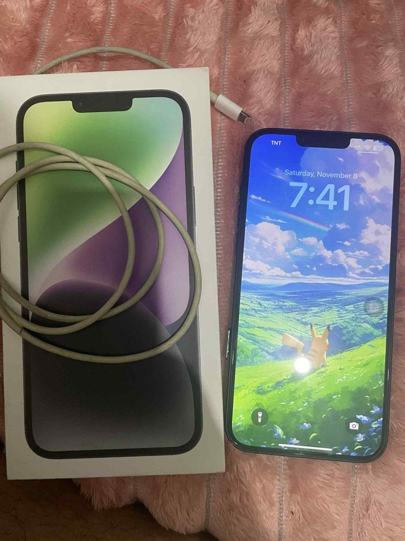 IPHONE 14 PLUS SMART LOCK (Category: iPhone X Series) located in Bulacan. Submitted by markedson (Listing ID 1403083033, Image 1). Description: 14 plus 84% batt health smartlock.