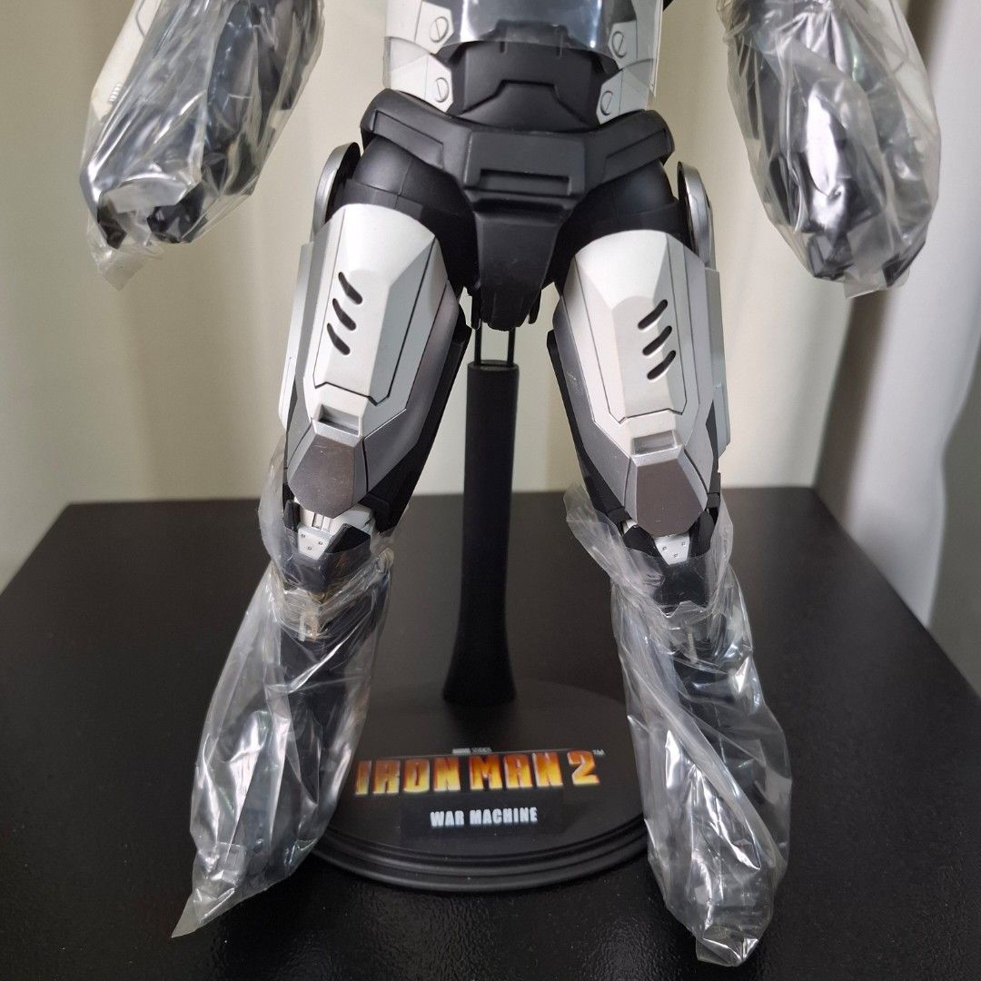 Ironman 2 War Machine Hot Toys 6th Scale (Category: Figurines & Statues) located in Paranaque City. Submitted by bic_350 (Listing ID 1403087626, Image 3). Description: Hot Toys Ironman 2 War Machine 6th Scale Displayed, light scuffings at back part some parts plastic sealed pa with box no swap, cash basis only shipping or pick up at location only.