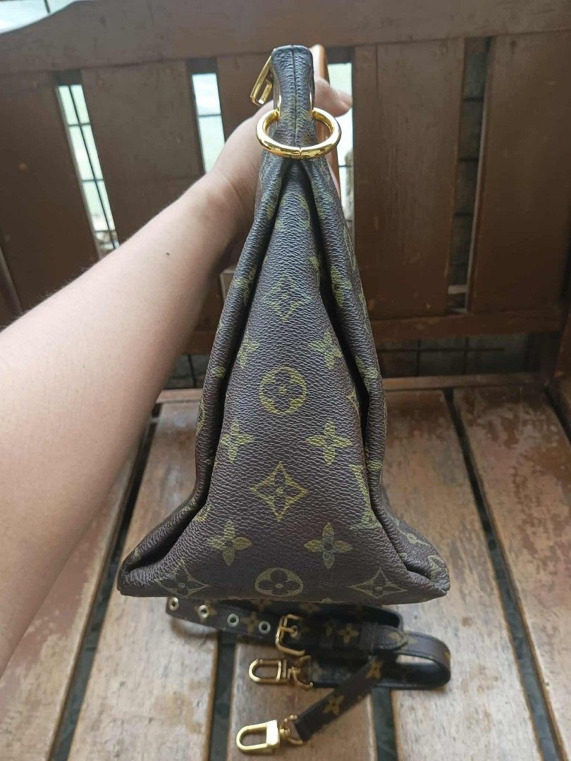 Louis Vuitton Pallas Monogram bag (Category: Luxury Bags & Wallets) located in Baguio. Submitted by brandeditems16 (Listing ID 1403086238, Image 2). Description: - Authentic Louis Vuitton handbag - Classic monogram canvas - Top handle and adjustable strap - Mustard-yellow fabric lining - Gold-tone hardware - Zip closure - Spacious interior with small pocket - Made in France -Dustbag inclusion only -Negotiable price .