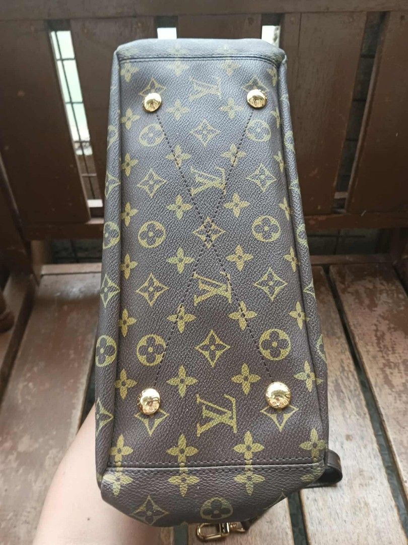 Louis Vuitton Pallas Monogram bag (Category: Luxury Bags & Wallets) located in Baguio. Submitted by brandeditems16 (Listing ID 1403086238, Image 3). Description: - Authentic Louis Vuitton handbag - Classic monogram canvas - Top handle and adjustable strap - Mustard-yellow fabric lining - Gold-tone hardware - Zip closure - Spacious interior with small pocket - Made in France -Dustbag inclusion only -Negotiable price .