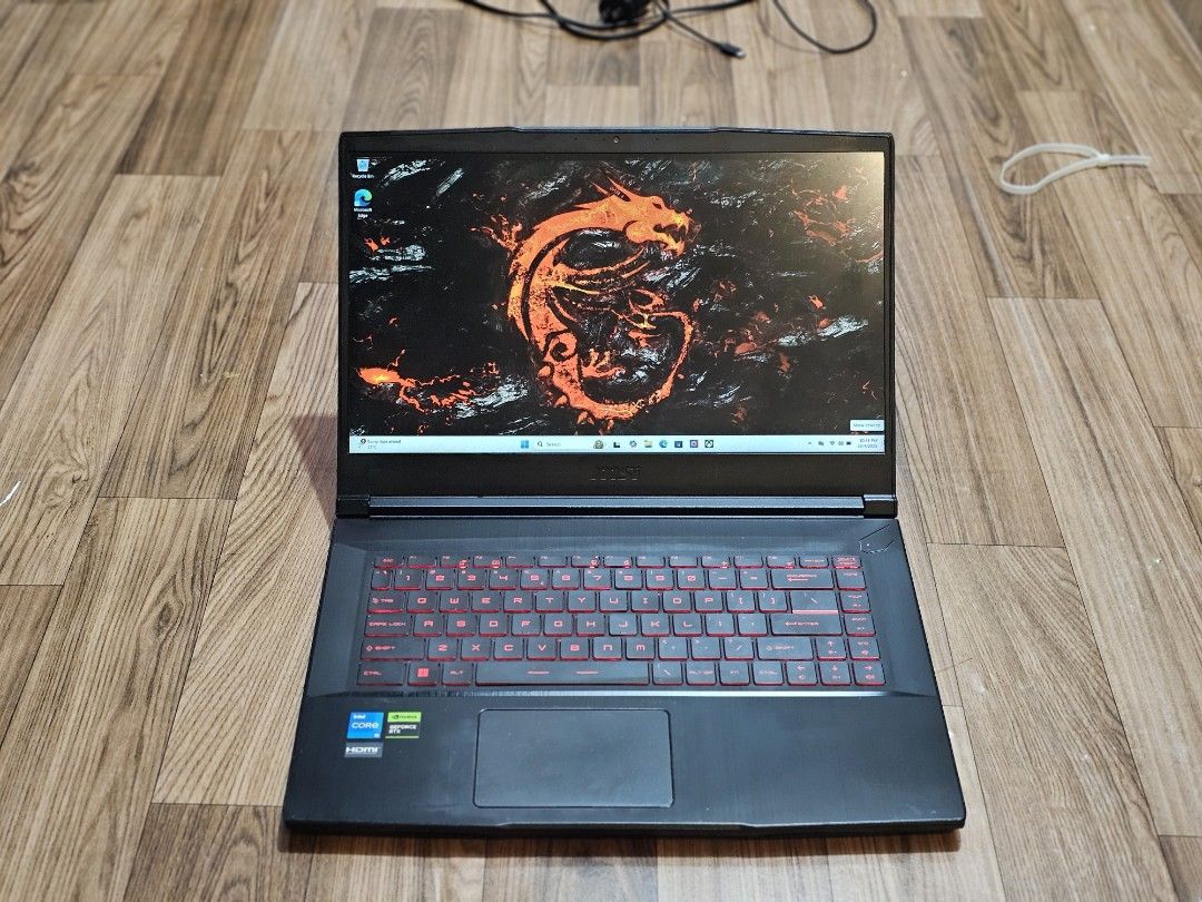 MSI Gaming Laptop (Category: Laptops & Notebooks) located in Quezon City. Submitted by jal_sai23 (Listing ID 1403212714, Image 1). Description: - 📌Brand new 48,000 - 📌My price 30,000 - MSi Thin GF63 12UC Gaming /12th gen - Intel Core i5-12450H (12 CPUs) 2.0GHz - Windows 11 (Genuine) - RAM 16GB DDR4 3200Mhz - 512GB SSD - Screen Size 15.6 inch Slim type - Graphics NVIDIA RTX3050 4GB - Original Charger - Good Battery life - actual picture posted! 