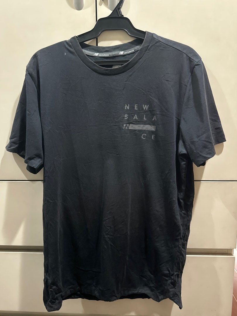 New Balance Black T-shirt (Category: Tshirts & Polo Shirts ) located in Quezon City. Submitted by jannaht (Listing ID 1403059210, Image 1). Description: If you’re looking for a home shirt or a change in outfit after a physical activity slight discoloration and stain.
