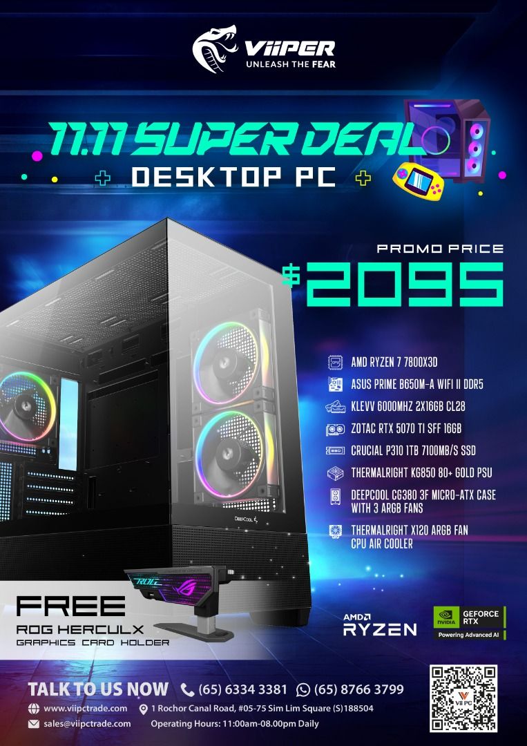 Nov ViiPC Sale Intel AMD 5 High End Gaming Pc Workstation Pc Work From ...