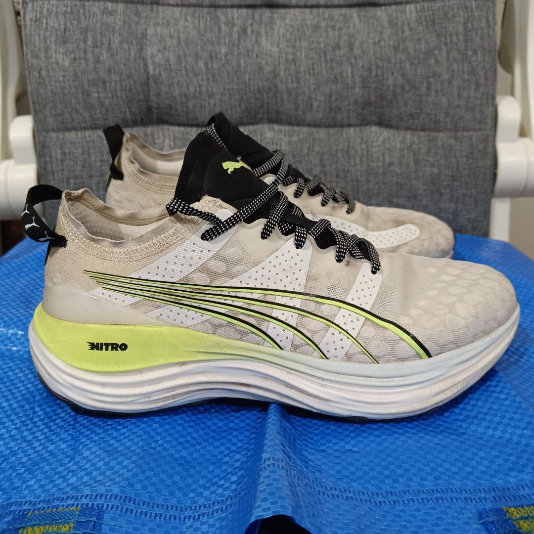Puma ForeverRun NITRO Running Shoes (Category: Sneakers) located in Manila. Submitted by imrald (Listing ID 1403126662, Image 2). Description: Puma ForeverRun NITRO Running Shoes Size US 8, 26cm White, Neon Green, Black PHP 1000 Payment: GCash, Bank Delivery: Lalamove, J&T .