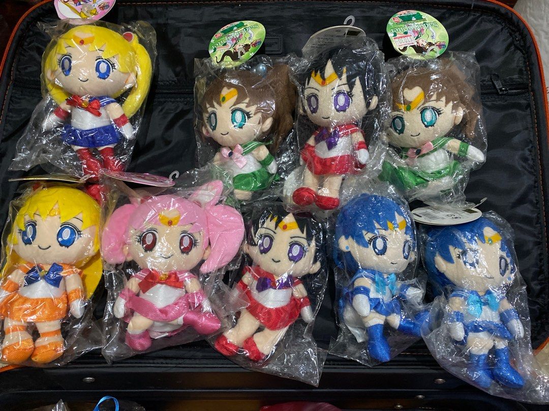 Sailor Moon Plush Dolls - MERCURY MARS JUPITER only (Category: Plushies & Soft Toys) located in Pasay City. Submitted by michiko.japanstore (Listing ID 1403178414, Image 1). Description: P800 each Collection of Sailor Moon plush dolls. Each doll is individually packaged. Features various Sailor Moon characters in their signature outfits. Perfect for collectors or fans of the series. These plushies are a great addition to any Sailor Moon collectio