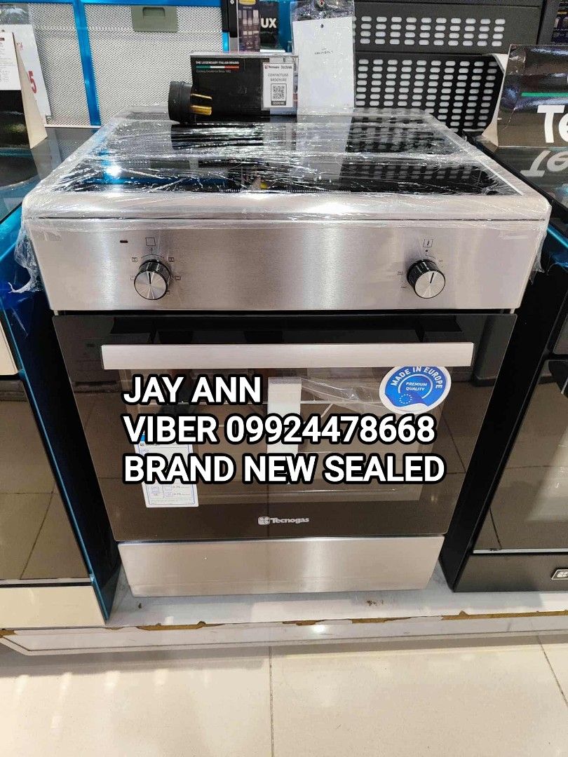 ✅TECKNOGAS ALL INDUCTION COOKING RANGE BRAND NEW SEALED (Category: Ovens & Toasters) located in Makati City. Submitted by jayann. (Listing ID 1403182811, Image 2). Description: ✅TECKNOGAS ALL INDUCTION COOKING RANGE BRAND NEW SEALED ✅MODEL TFI6004FRX 60CM CASH: 36,290 ALL INDUCTION 60 cm. Cooking Range 4 Induction Zones Stainless Steel Oven Function: Electric Multifunction Oven 6 Cooking Functions Thermostat Controlled Oven Convection Oven 56 L- 
