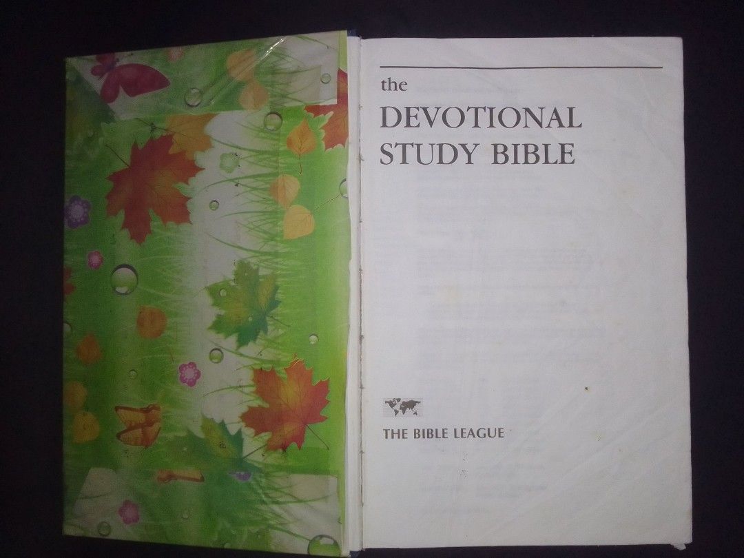 The Devotional Study Bible (Category: Religion Books) located in Baguio. Submitted by eskimoprime (Listing ID 1403114325, Image 1). Description: Notes: - Hardcover - With custom book wrap - Has signs of wear but still in good condition - Feel free to pm for more pics.