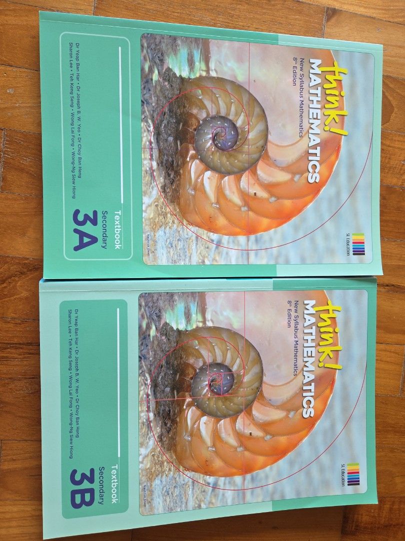 Think! Mathematics Secondary 3A & 3B Textbook, Hobbies & Toys, Books ...