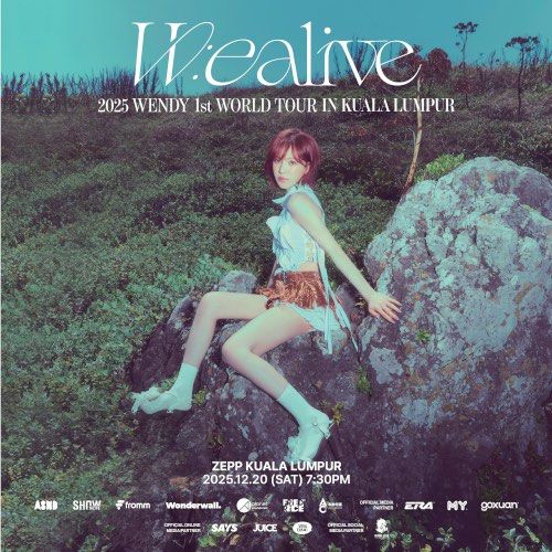 [VIP / C1 / C3] 2025 WENDY 1st WORLD TOUR IN KUALA LUMPUR 🇲🇾, Tickets ...