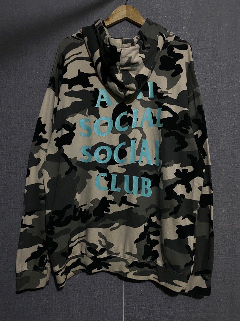 Anti Social Social Club ‘ASSC’ Melrose Ave Camou Hoodie (Category: Hoodies) located in Antipolo. Submitted by mogulcollective (Listing ID 1407261459, Image 2). Description: Anti Social Social Club ‘ASSC’ Melrose Ave Camou Hoodie Authentic Excellent condition XL on tag Width - 27 Length - 30.5 .