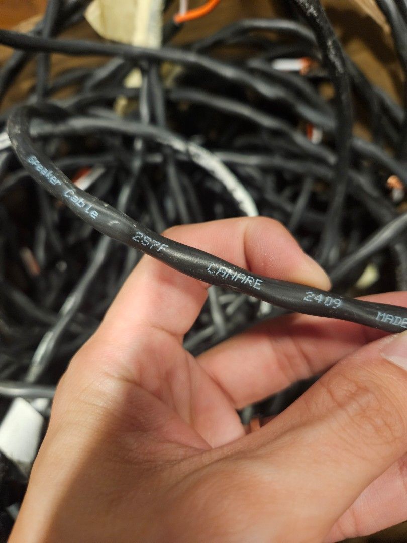 Camare Speaker Cable - Black 2s7f