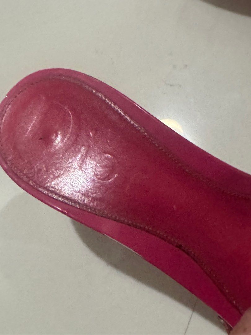 Christian Dior Pink Monogram Slides s37 (Category: Heels) located in Makati City. Submitted by carlysd (Listing ID 1407260546, Image 3). Description: Very sexy when worn 🔥.