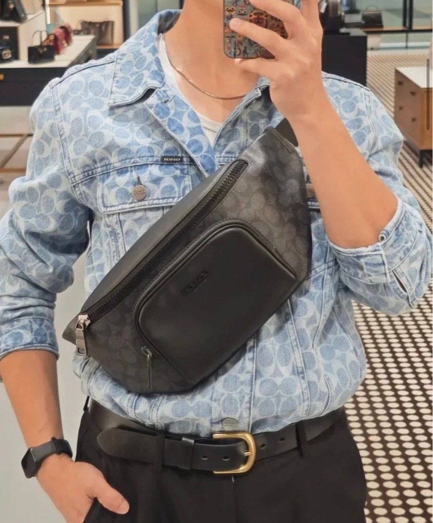 Coach Track Belt Bag (Category: Luxury Bags & Wallets) located in Manila. Submitted by msddirectfactoryoutlet (Listing ID 1407347706, Image 2). Description: Size Track Beltbag 16" (L) x 6 3/4" (H) x 2 3/4" (W) .