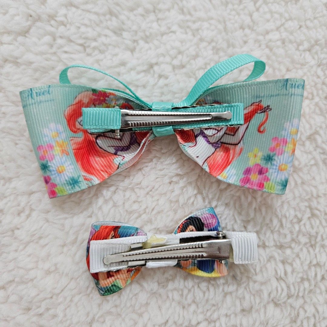 Disney Princess Hair Bow Clip (Category: Hair Accessories) located in Las Pinas. Submitted by garage99 (Listing ID 1407352830, Image 2). Description: -Handmade -MOP: Seabank/Gcash -Delivery via J&T, Lalamove, Grab, etc..
