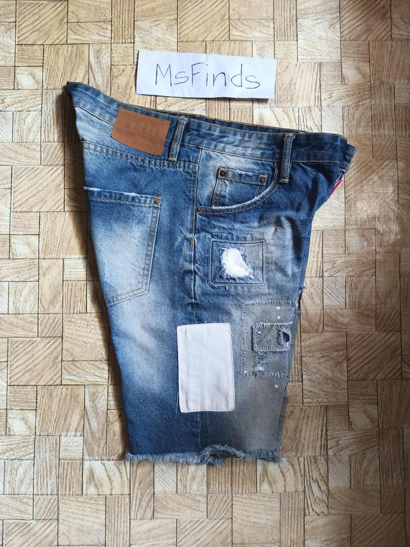 Dsquared2 - Distressed Denim Shorts for Men (Category: Shorts) located in Naga. Submitted by beauty_msfinds (Listing ID 1407342803, Image 2). Description: DSQUARED2 - Distressed Denim Short for Men Waist: 36 Length: 21 Hem (leg opening): 9 Color rate : 9.5/10 Excellent Condition Issue : none / need wash 950 + sf Actual color may slightly vary due to lighting Location: Bicol Naga City 💵 MOP: Gcash only (payment first) 🚛 courier : J&T Express.