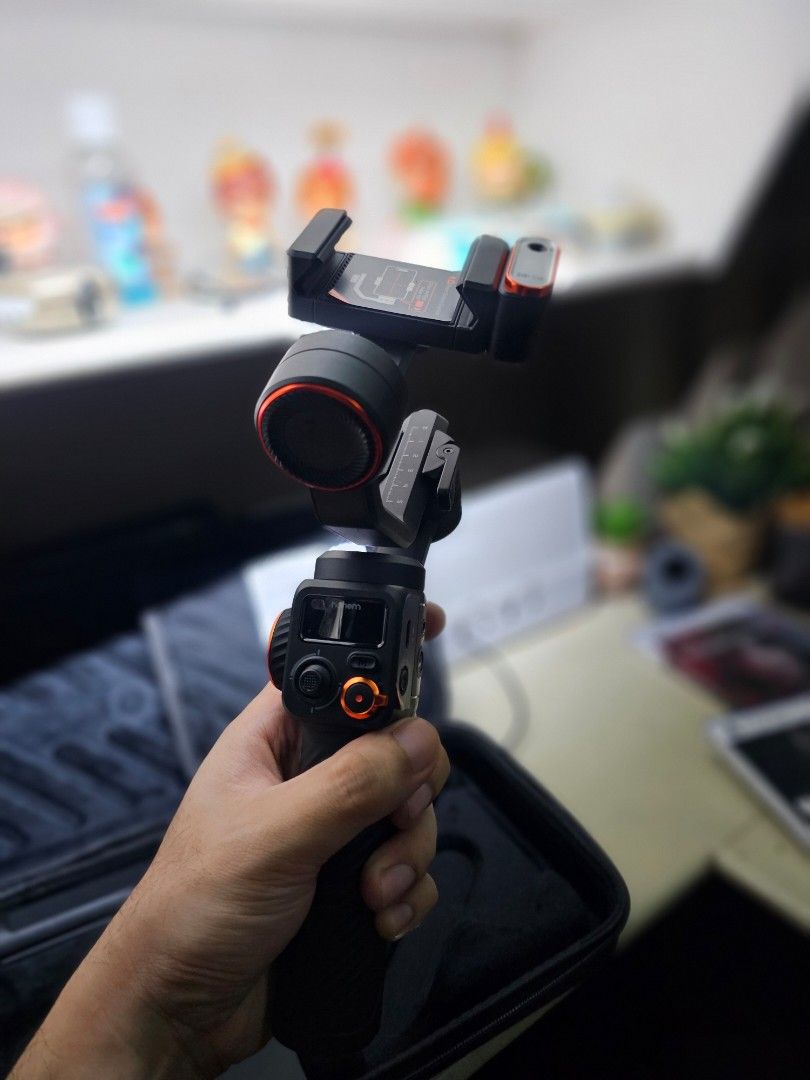 Hohem iSteady M6 Kit Smartphone Gimbal Stabilizer (Category: Gimbals & Stabilizers ) located in Pasay City. Submitted by mege21 (Listing ID 1407268725, Image 2). Description: Hohem iSteady M6 Kit Smartphone Gimbal Stabilizer complete accessories w/ original box good as new 5000 fixed price Overview: The iSteady M6 is a professional 3-axis smartphone stabilizer ideal for vloggers, live-streamers, vacationers and filmmakers who want to create smoot