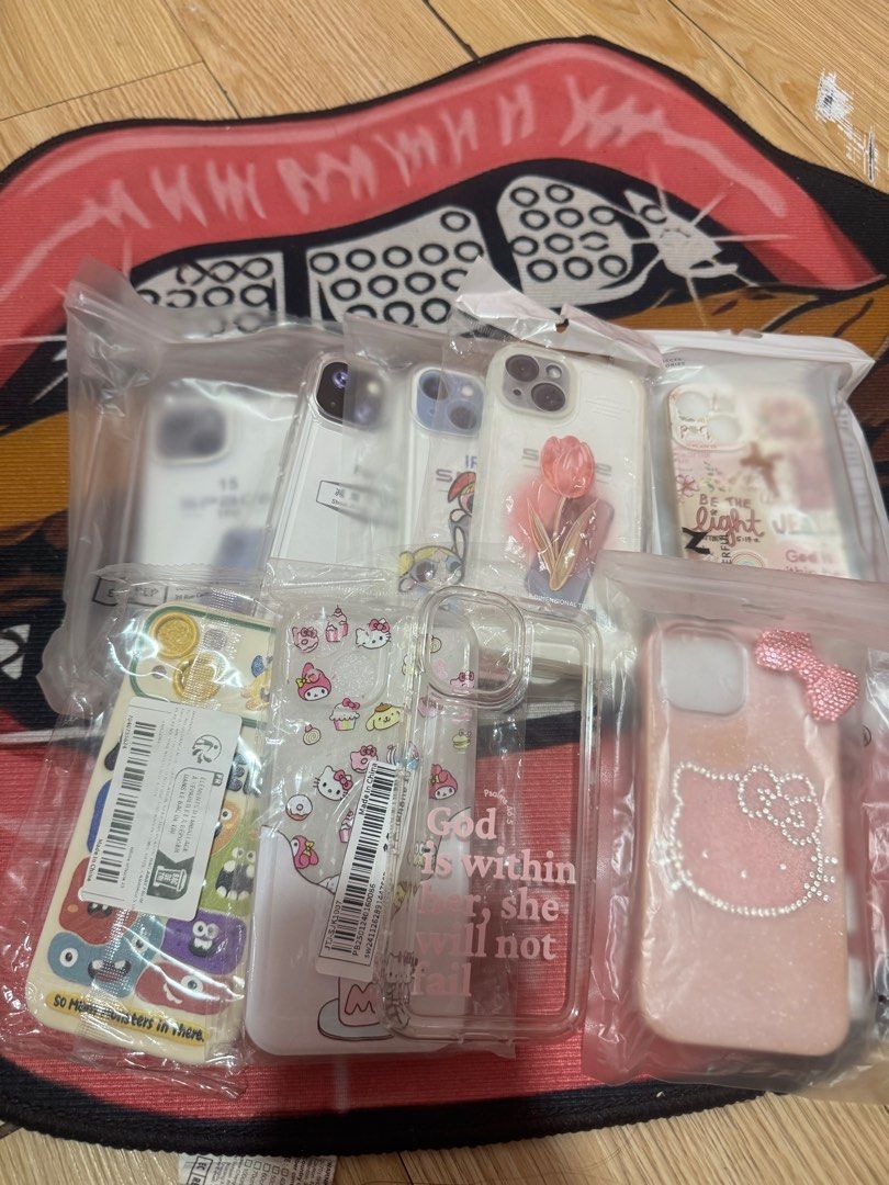 Iphone 15 Phone Cases Bundle (Category: Cases & Sleeves) located in Manila. Submitted by _kjuncottoon (Listing ID 1407277935, Image 2). Description: some are unused and still sealed ! rfs: upgraded to ip 15 pro max.