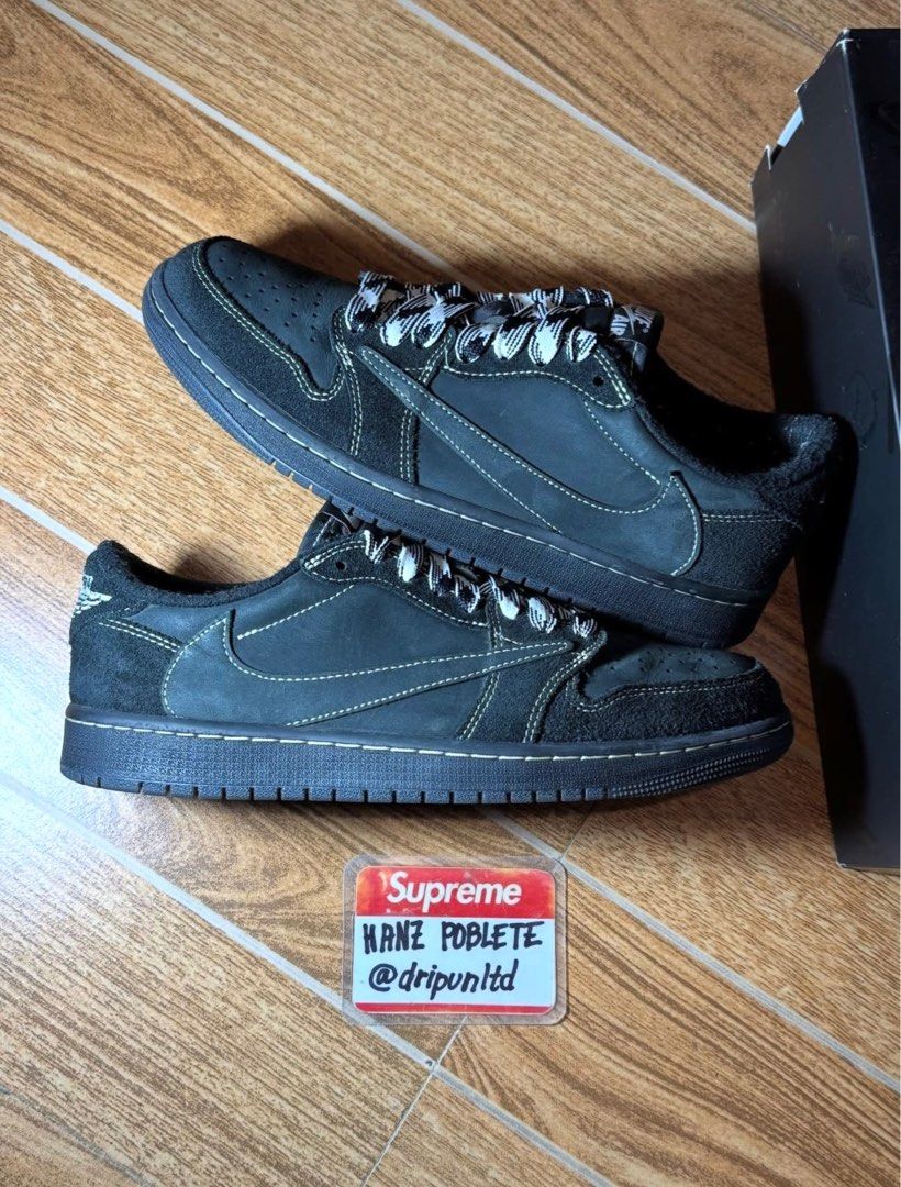 Jordan 1 Low OG Travis Scott Black Phantom (Category: Sneakers) located in Mandaluyong City. Submitted by dripunltd (Listing ID 1407241547, Image 1). Description: Jordan 1 Low OG Travis Scott Black Phantom Size 9 Used 24,999.