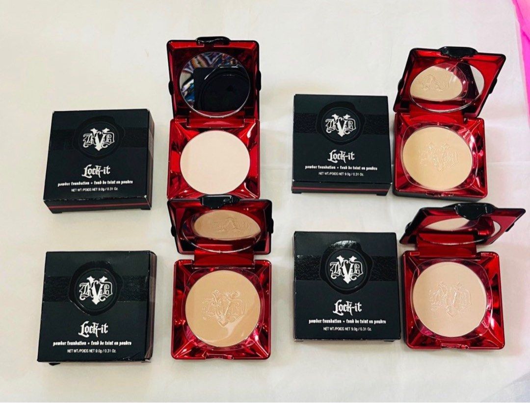 Kat Von D (Category: Makeup) located in San Juan City. Submitted by cashfrancefashioncosmetics_ph (Listing ID 1407230337, Image 1). Description: ‼️KAT VON D LOCT IT POWDER FOUNDATION 1450 EACH SHADES: MEDUIM 145 FAIR 120 LIGHT 130 size fullsize 9.0g.