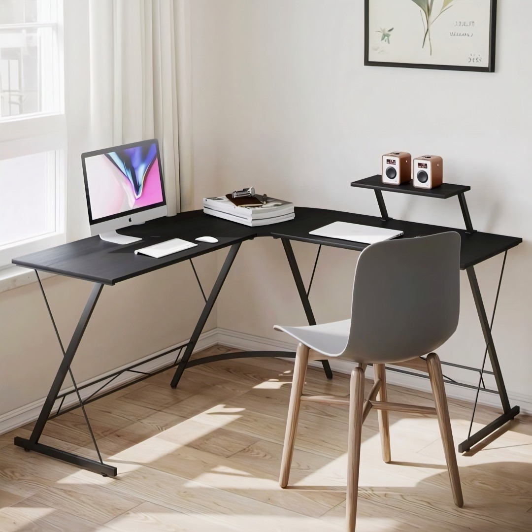 L Shaped Study Desk | Corner Work Table | Home Office Desk | Computer ...