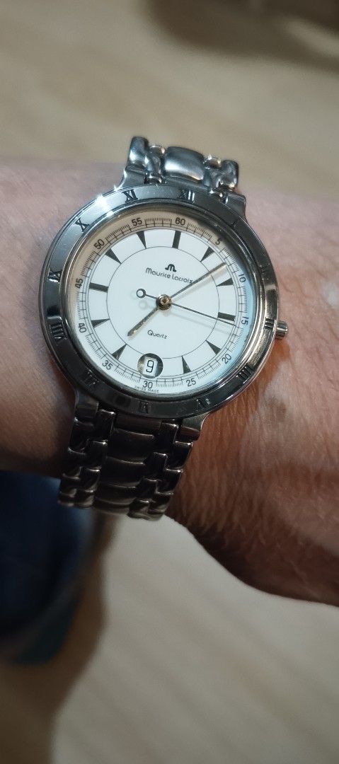 Maurice Lacroix Quartz Watch (Category: Luxury Watches) located in Quezon City. Submitted by expe888 (Listing ID 1407379058, Image 1). Description: unisex size. excellent condition. rush sale 10k only. Fishermall QC meet up. pm if Interested.