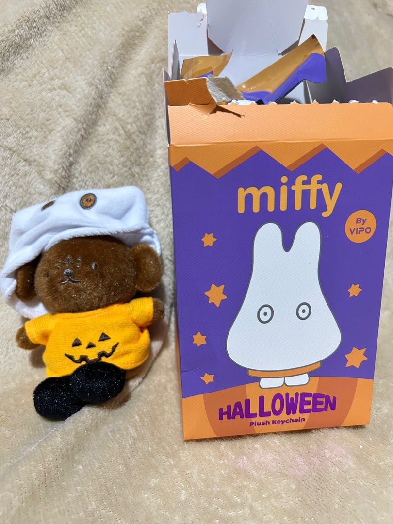 MIFFY Halloween Plush Keychain - Barbara (Category: Plushies & Soft Toys) located in San Juan City. Submitted by justarandomthing (Listing ID 1407371467, Image 1). Description: - Barbara - Unsealed (top opened) - Includes original box 📍San Juan City 💰: Gcash/Maya/Maribank 📦: Lalamove/Grab (buyer pays).