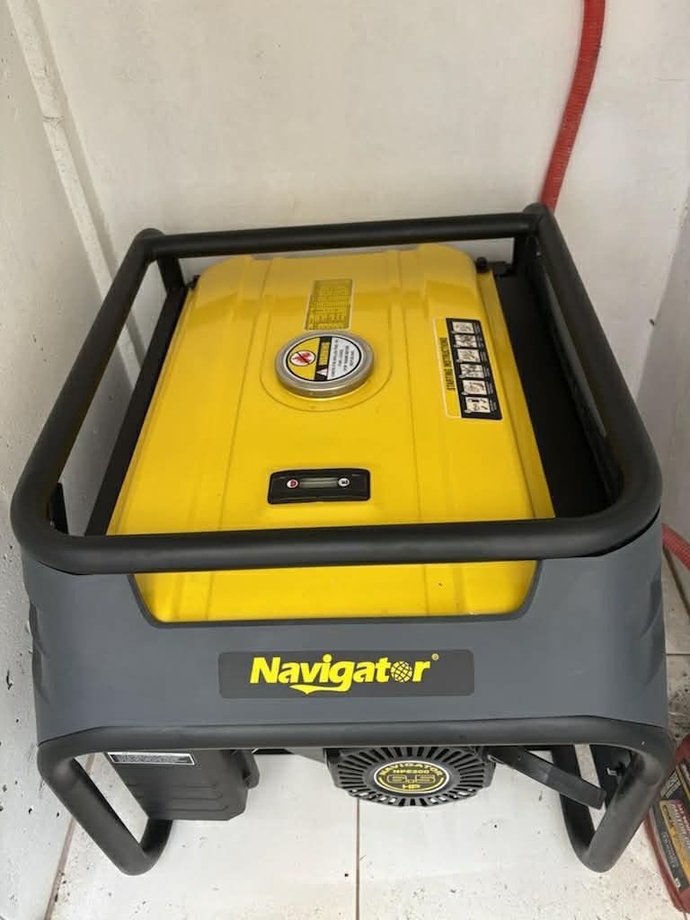 Navigator Gasoline Generator NVRD3910 (Category: Everything Else Others) located in Caloocan City. Submitted by celonessentials (Listing ID 1407194637, Image 2). Description: Brand NEW! Bought for P32K (with receipt) This Navigator Gasoline Generator features a strong 6.5HP engine and a 25L tough steel fuel tank. 3500 surge watts 3100 max watts 2800 rated watts USA standard 100% copper 25L tough steel fuel tank Up to 10hrs run time at 50% load WA