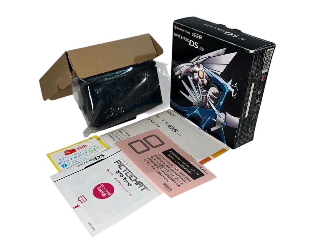 Nintendo DS Lite Console Palkia Dialga Edition (Category: Nintendo) located in Manila. Submitted by japan_treasure (Listing ID 1407327818, Image 2). Description: The contents are as shown in the image. The body has scratches and dirt due to use. Only power check The upper screen is unstable and sometimes the image is displayed and sometimes it is not. The condition is not good. Overall condition is poor There are noticeable scratches, stains, or 