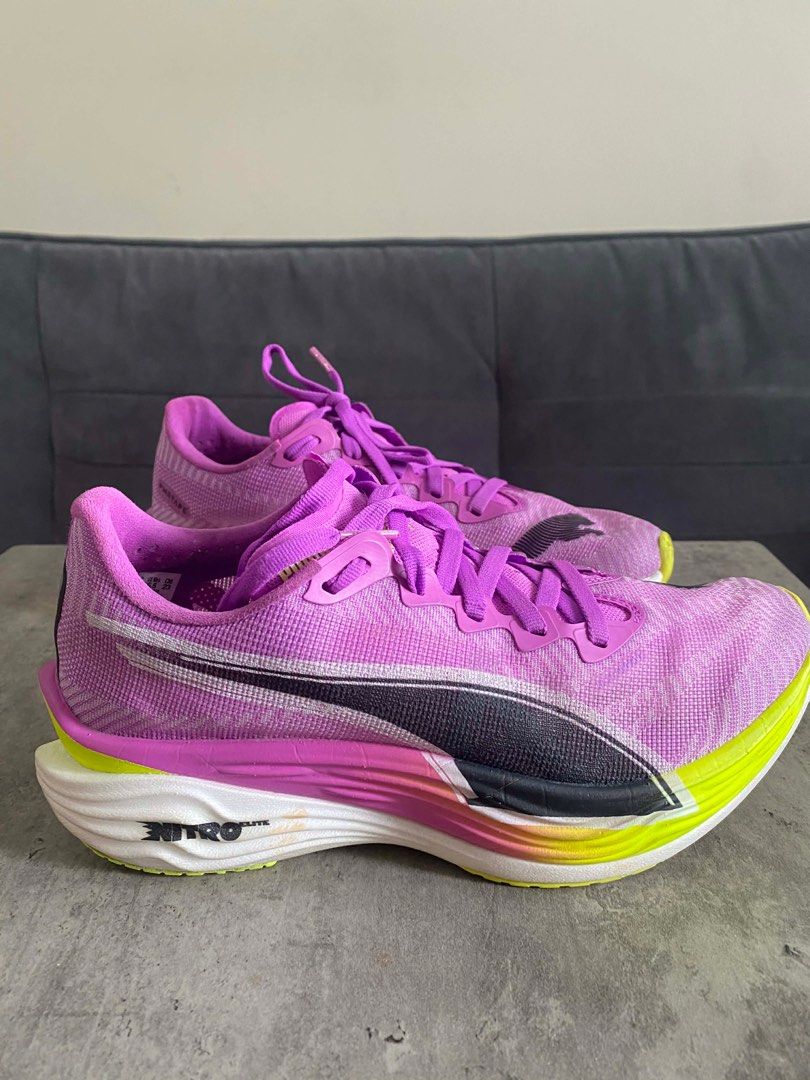 Puma Deviate Nitro Elite Women's Running Shoes (Category: Sneakers) located in Pasig City. Submitted by francesca.valdes98 (Listing ID 1407215441, Image 1). Description: USED ONCE DURING A HYROX RACE AND TWICE FOR TRAINING Negotiable.