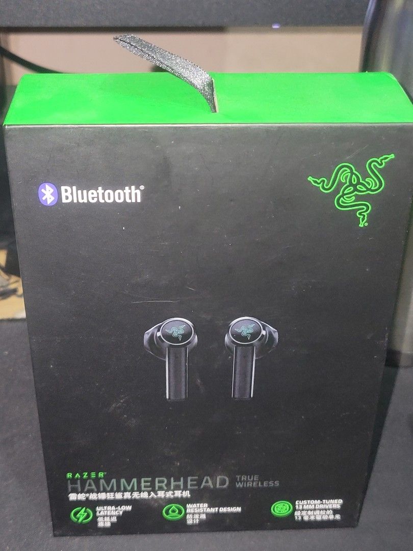 Razer Hammerhead TWS (Category: Earphones) located in La Trinidad. Submitted by .crimson. (Listing ID 1407248634, Image 2). Description: Last price posted, will ignore negotiations Bought last year as a gift but they didn't like it, so I started using it instead. RFS: Decluttering/upgrade Inclusions: Box Charging case Issues: No charging cable but uses type-c No silicone covers Can do meetups in La Trinidad/Baguio Can also do shipping via LBC/Lal