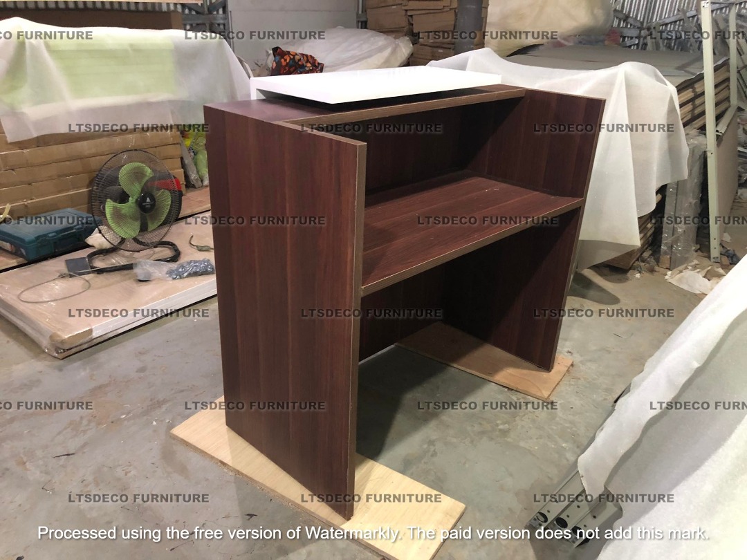 RECEPTION COUNTER TABLE OFFICE PARTITION, Furniture & Home Living ...