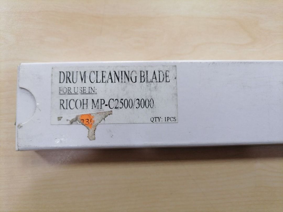 Ricoh MP-C2500/3000 Drum Cleaning Blade (Category: Printers, Scanners & Copiers) located in Quezon City. Submitted by copieronlineinc (Listing ID 1407258324, Image 1). Description: - Ricoh MP-C2500/3000 Drum Cleaning Blade - 1 piece included - Replacement part for your printer - Please ensure compatibility before purchase.
