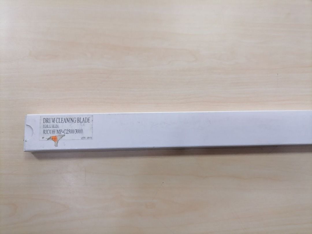 Ricoh MP-C2500/3000 Drum Cleaning Blade (Category: Printers, Scanners & Copiers) located in Quezon City. Submitted by copieronlineinc (Listing ID 1407258324, Image 2). Description: - Ricoh MP-C2500/3000 Drum Cleaning Blade - 1 piece included - Replacement part for your printer - Please ensure compatibility before purchase.