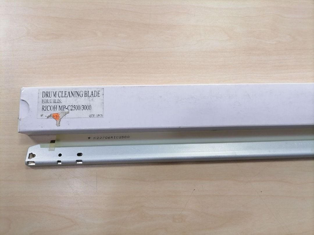Ricoh MP-C2500/3000 Drum Cleaning Blade (Category: Printers, Scanners & Copiers) located in Quezon City. Submitted by copieronlineinc (Listing ID 1407258324, Image 3). Description: - Ricoh MP-C2500/3000 Drum Cleaning Blade - 1 piece included - Replacement part for your printer - Please ensure compatibility before purchase.