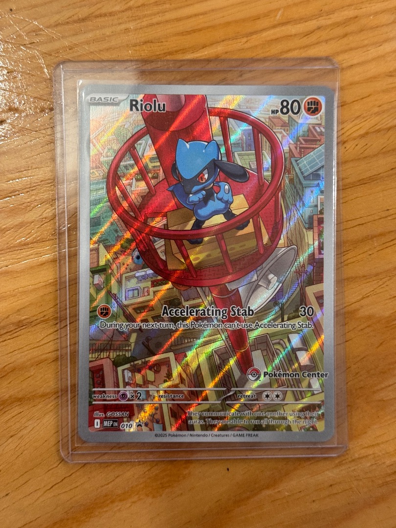 Riolu Pokemon Center Stamped Mega, Hobbies & Toys, Toys & Games on ...