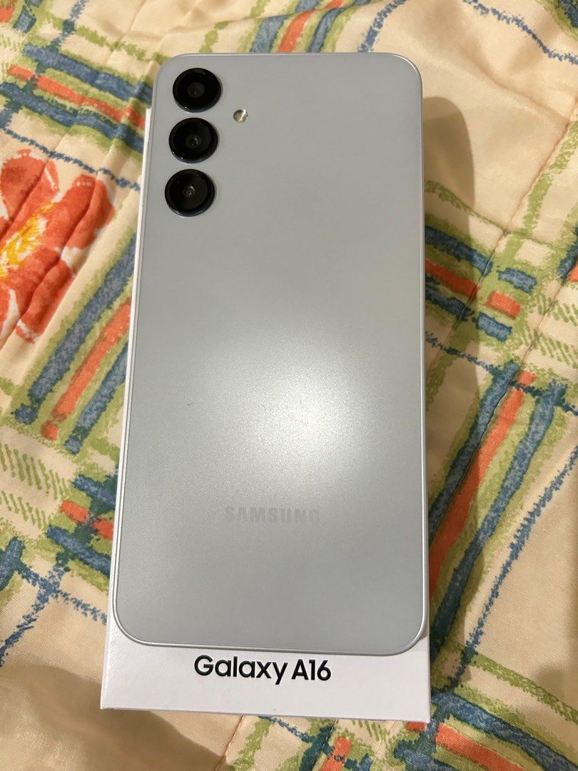 RUSH SALE! SAMSUNG A16 LTE (Category: Samsung) located in Pasay City. Submitted by declutterstyle (Listing ID 1407237145, Image 1). Description: - good as new - no scratches - no issues inclusion: box charger 2 cases RFS: need funds.
