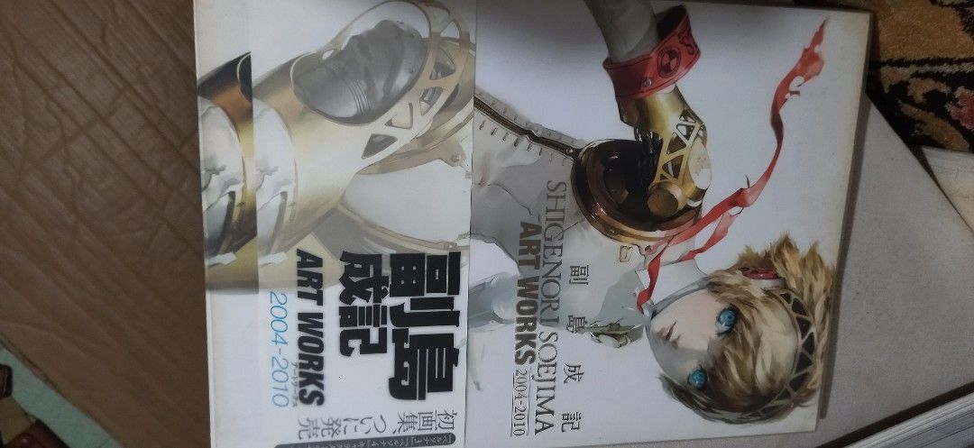 Shigenori Soejima Art Works 2004-2010 (Category: Comics & Manga) located in Pateros City. Submitted by lancep2020 (Listing ID 1407208677, Image 2). Description: 4 Sale PERSONA ART WORKS BY SHIGENORI SOEJIMA 2004 -2010 10TH ANNIVERSARY BOOK FROM JAPAN in very good condition for all the Persona Fans out there this art book is for you 👌.
