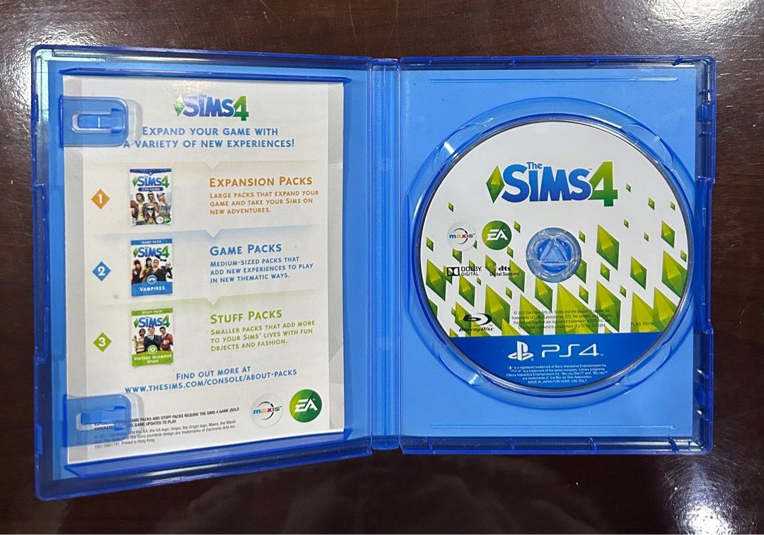 The Sims 4 – PS4 Game (Category: PlayStation) located in Tagum. Submitted by rosieposie.7626 (Listing ID 1407331305, Image 2). Description: Item: The Sims 4 (PS4) Region: R3 / Asian Language: English Condition: ✔ Disc tested and working ✔ Light signs of handling (no scratches) ✔ Case in good condition apart from small hole in the plastic in the front Inclusions: ✔ Original case ✔ Disc Defects/Notes: • Minor surface scratches on CD case. • PC vers