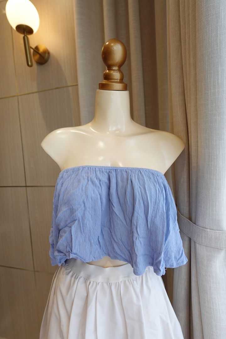 Tube top (Category: Blouses) located in Cabanatuan. Submitted by riveraaly (Listing ID 1407254099, Image 2). Description: Shein Tube top Used as a bikini top cover Decluttering Garterized can fit up to large frame.