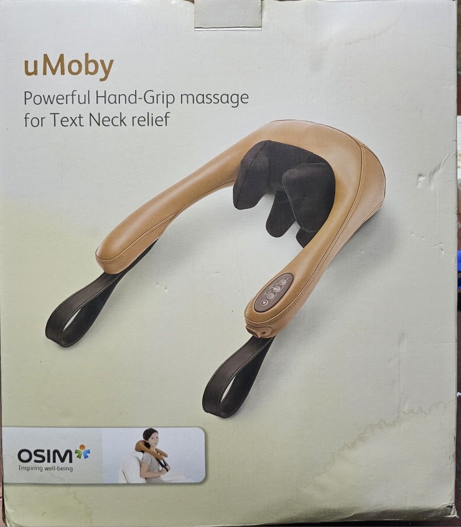 uMoby Powerful Hand Grip Massage (Category: Massage Devices) located in Pateros City. Submitted by chichachanceonestopshoppe (Listing ID 1407334763, Image 1). Description: rfs: declutterung / di nagagamit / upgrade to whole back massager mint condition perfect to sa mga work from home peeps habang nagwowork may nagmamassage sa neck and shoulder 😍 you can check the machine first before you pay.