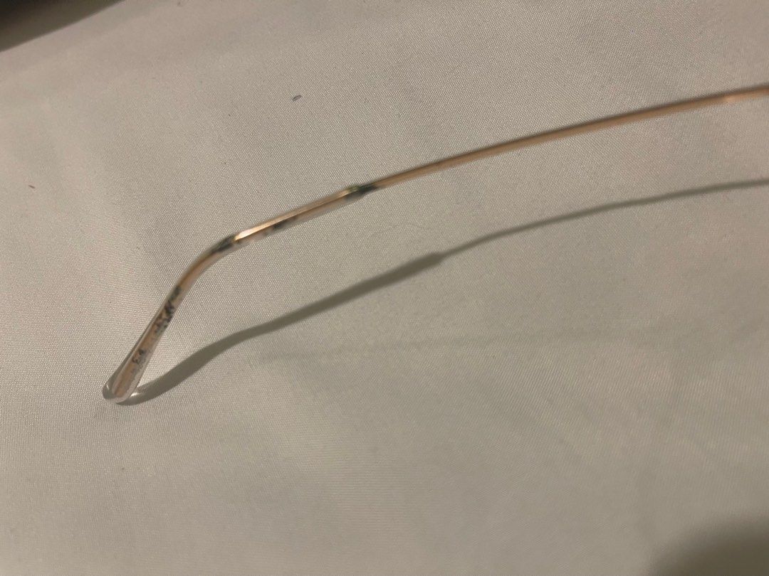 Vintage Eyewear Frame with Clear Glass (Category: Sunglasses & Eyewear) located in Makati City. Submitted by jp_finds (Listing ID 1407349539, Image 3). Description: Vintage Style Eyewear Gold frame Bought at Singapore Vintage Shop 2800php Clear Glass Complete with pouch and mat.